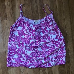 Loft Linen Tank, Pink Floral!  Size Medium.